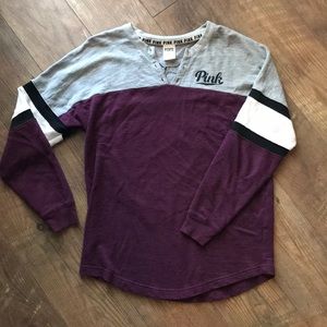 Pink multicolored sweatshirt